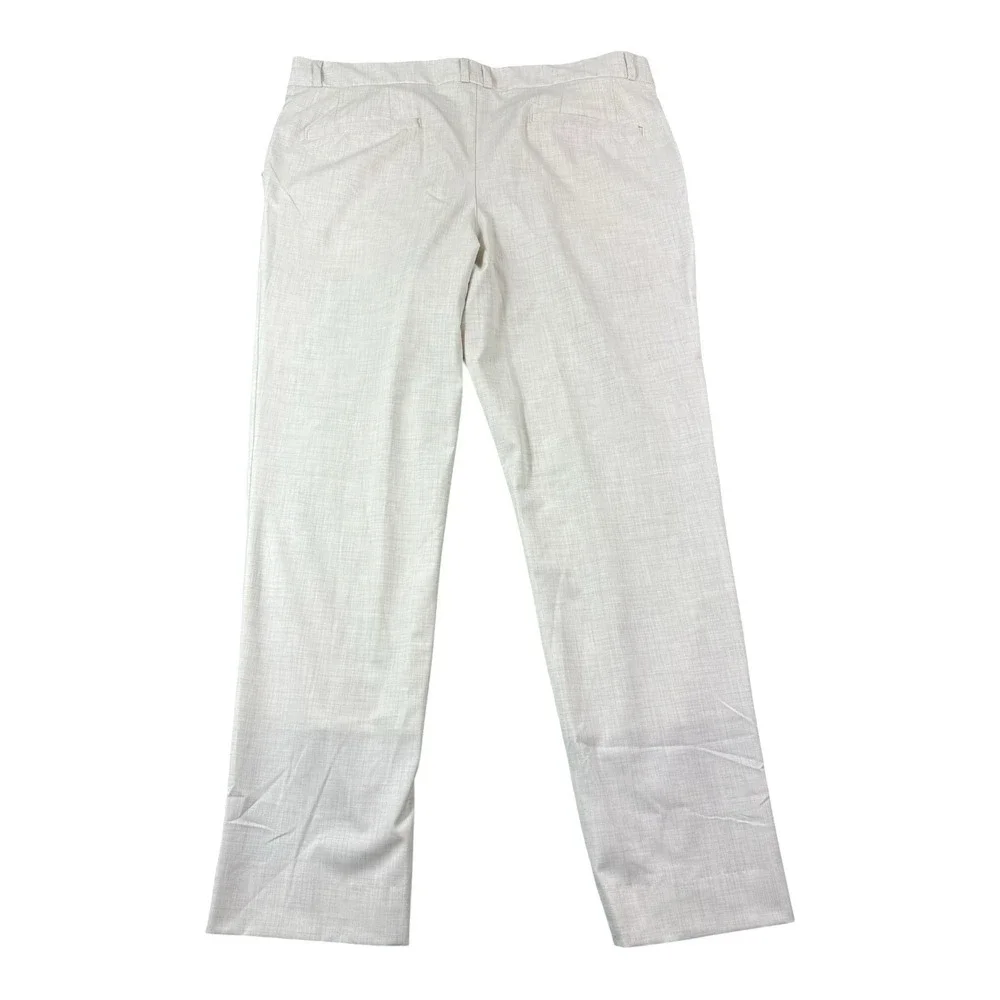 State & Liberty Cream Performance Flat Front Chino Pant Size 40x29 Mint